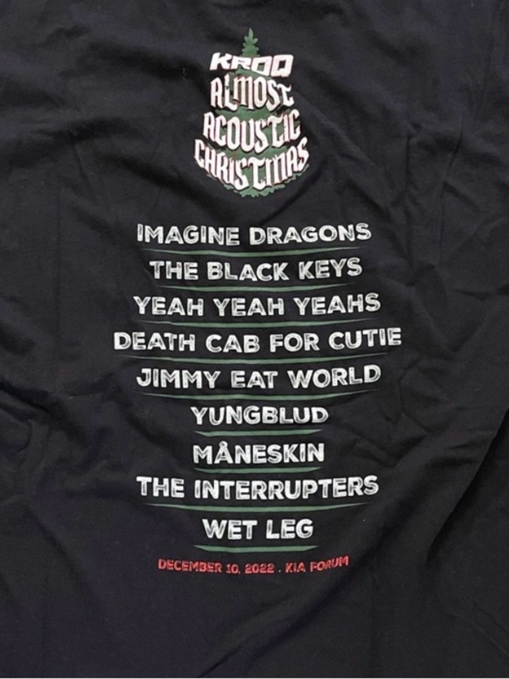 KROQ Almost Acoustic Christmas Concert Shirt